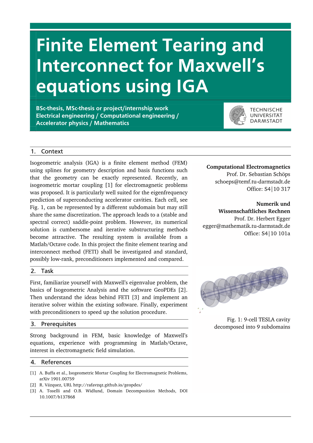 Finite Element Tearing and Interconnect for Maxwell's Equations Using