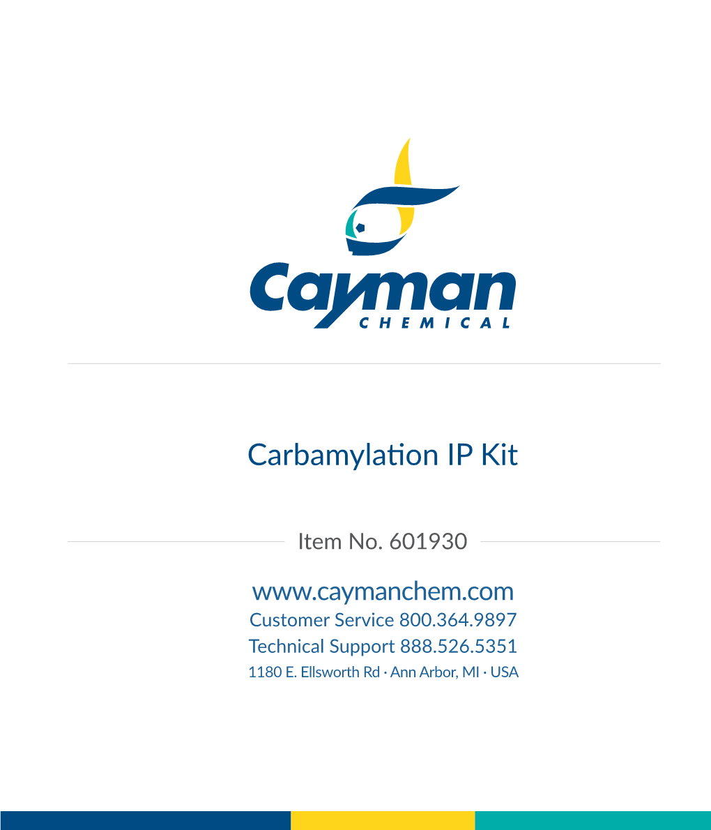 Carbamylation IP Kit
