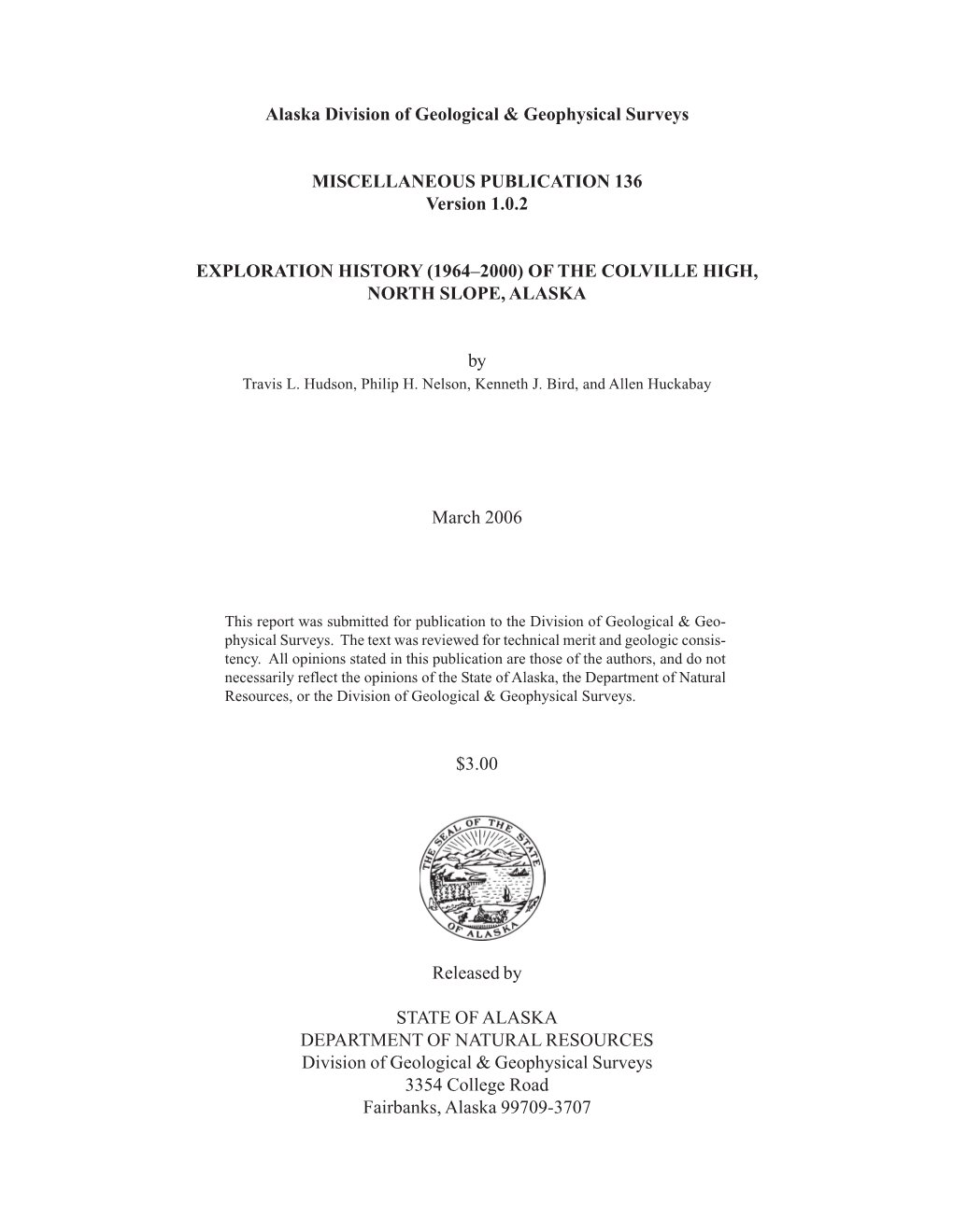 Alaska Division of Geological & Geophysical Surveys