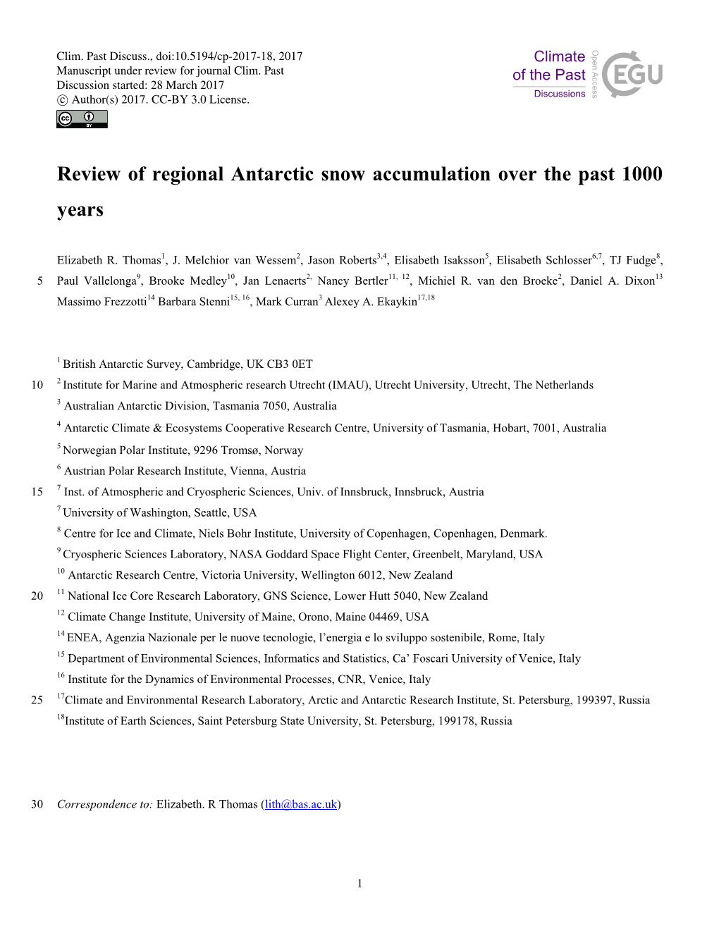 Review of Regional Antarctic Snow Accumulation Over the Past 1000 Years