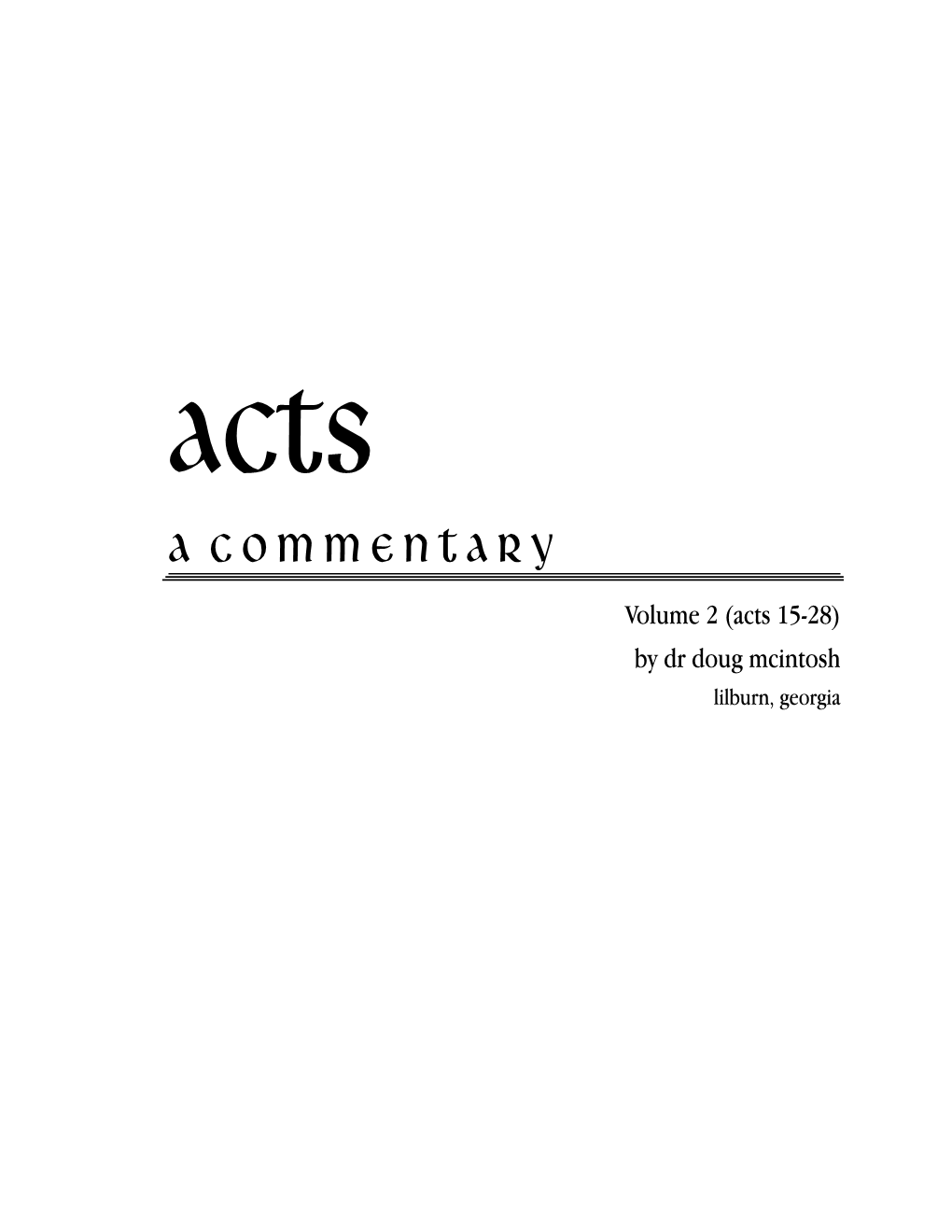 Acts V2 Master Edit