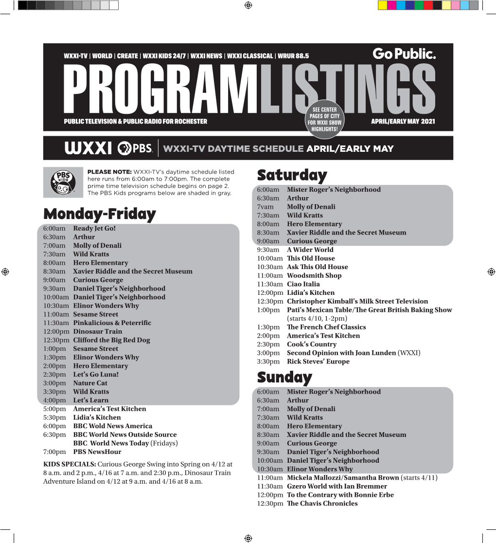 Program Listings