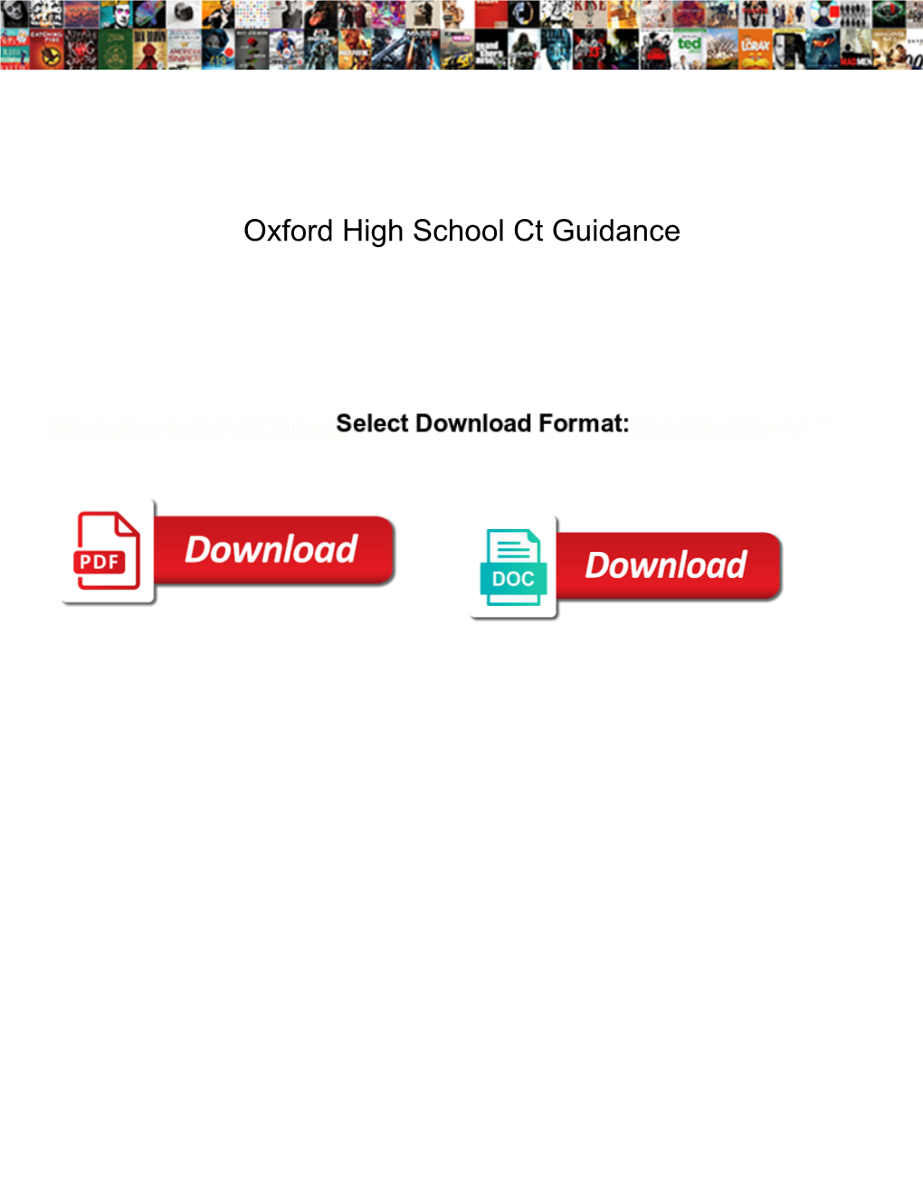 Oxford High School Ct Guidance