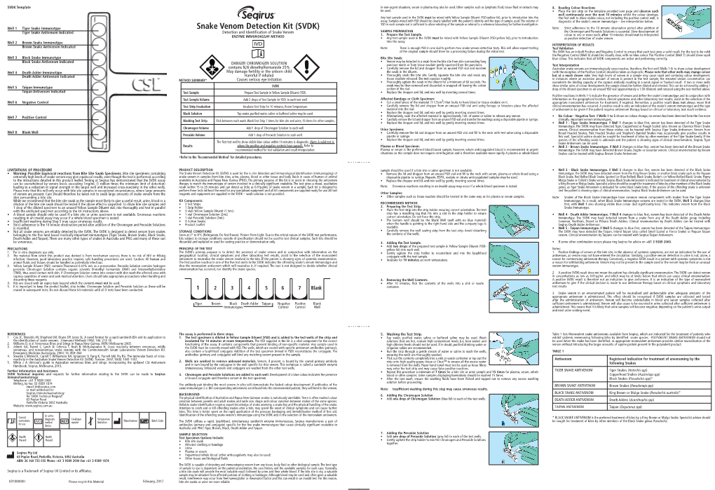 Snake Venom Detection Kit (SVDK)