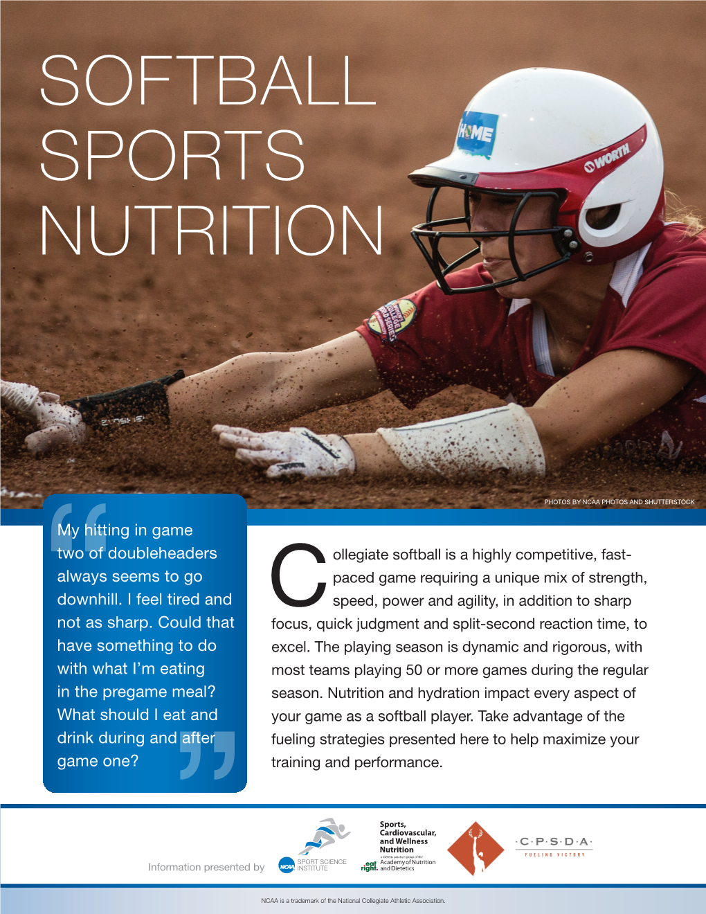 Softball Sports Nutrition