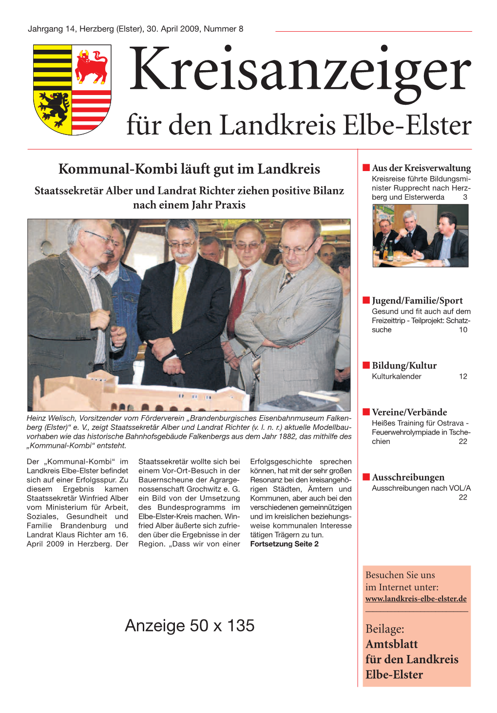 Kreisanzeiger Für Den Landkreis Elbe-Elster