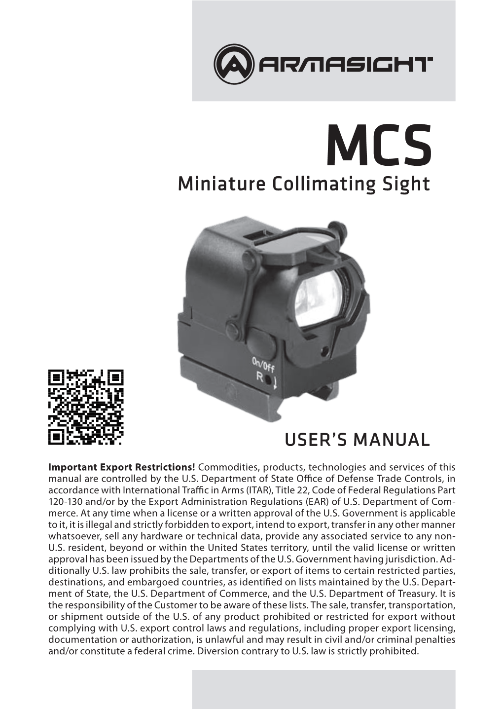 Miniature Collimating Sight