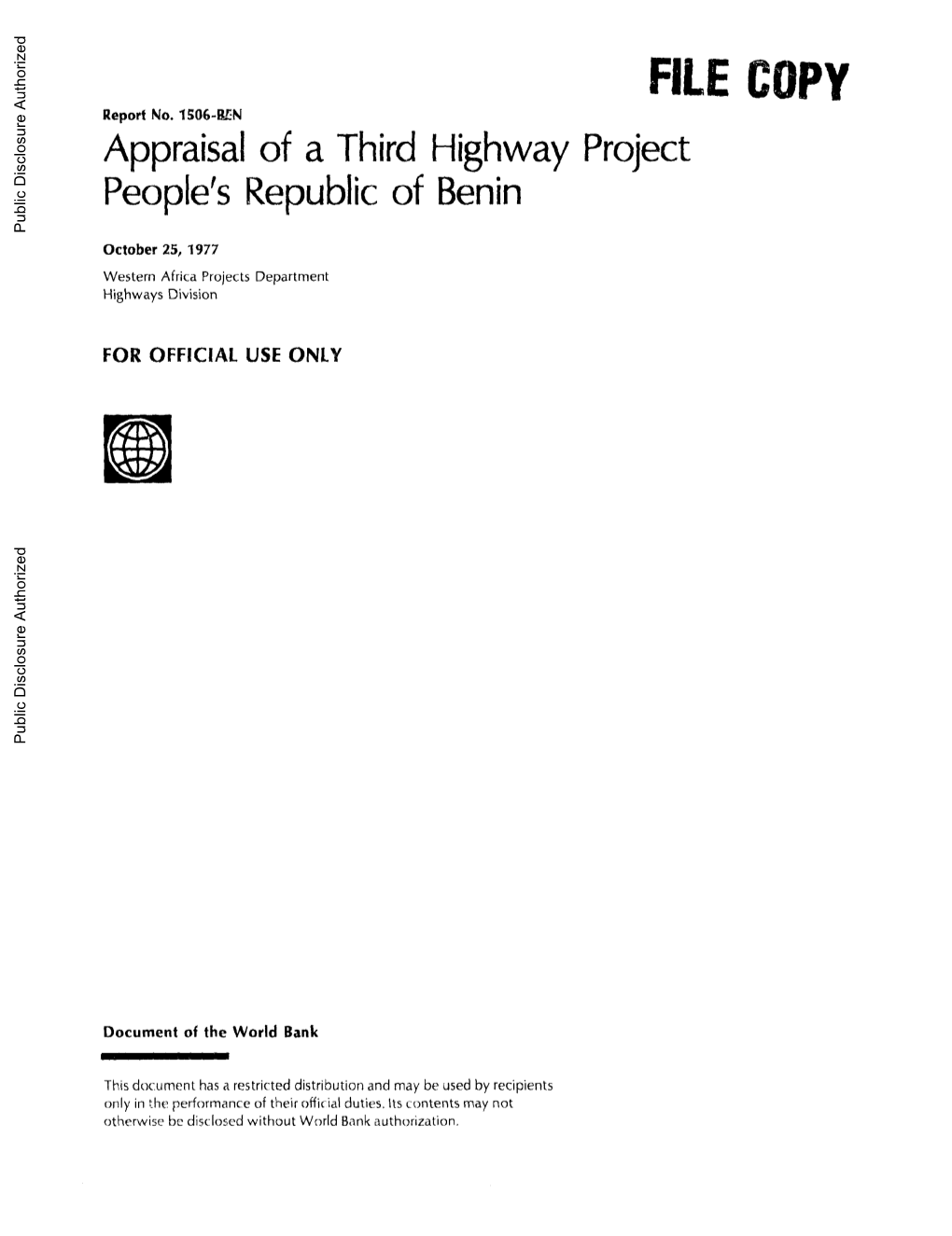 World Bank Document