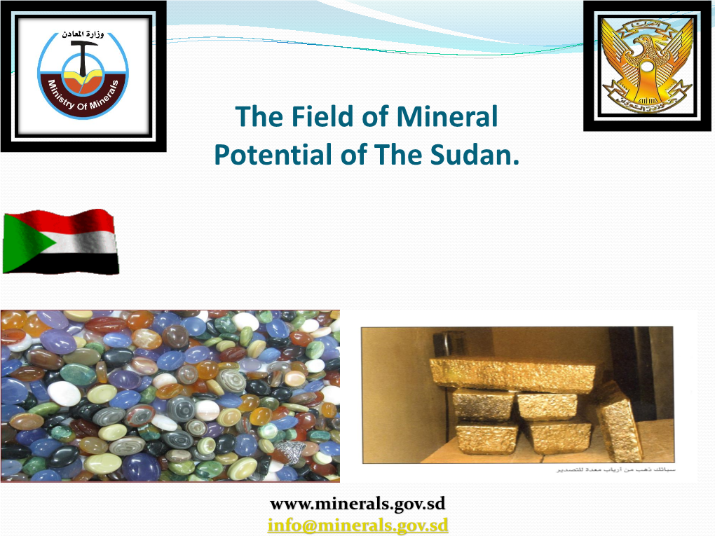The Field of Mineral Potential of the Sudan