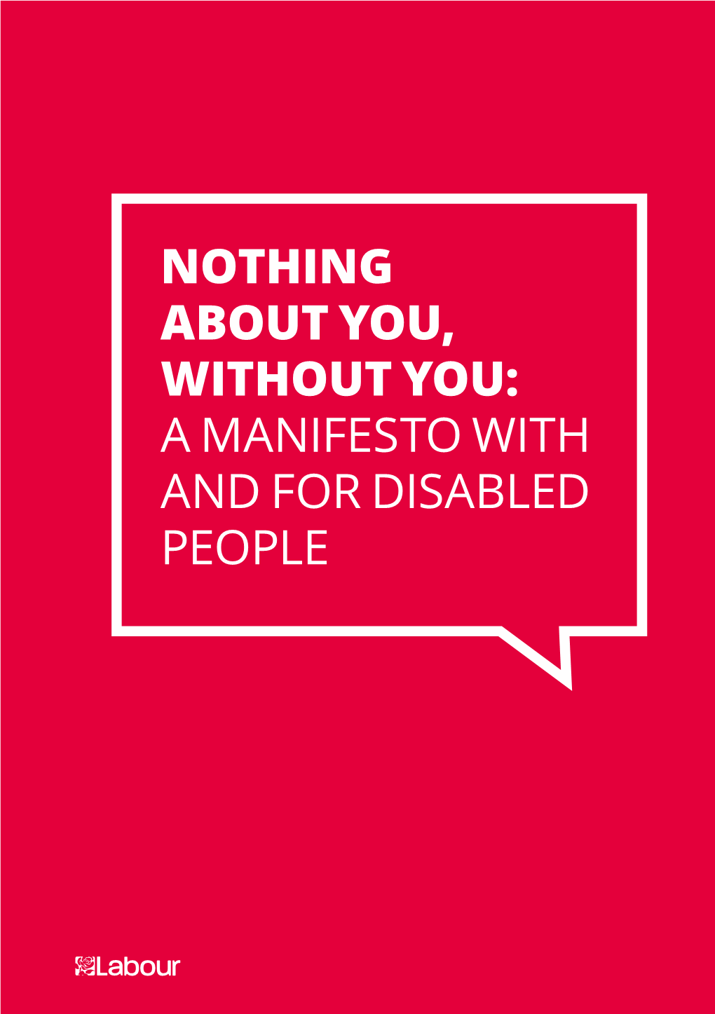 A Manifesto with and for Disabled People