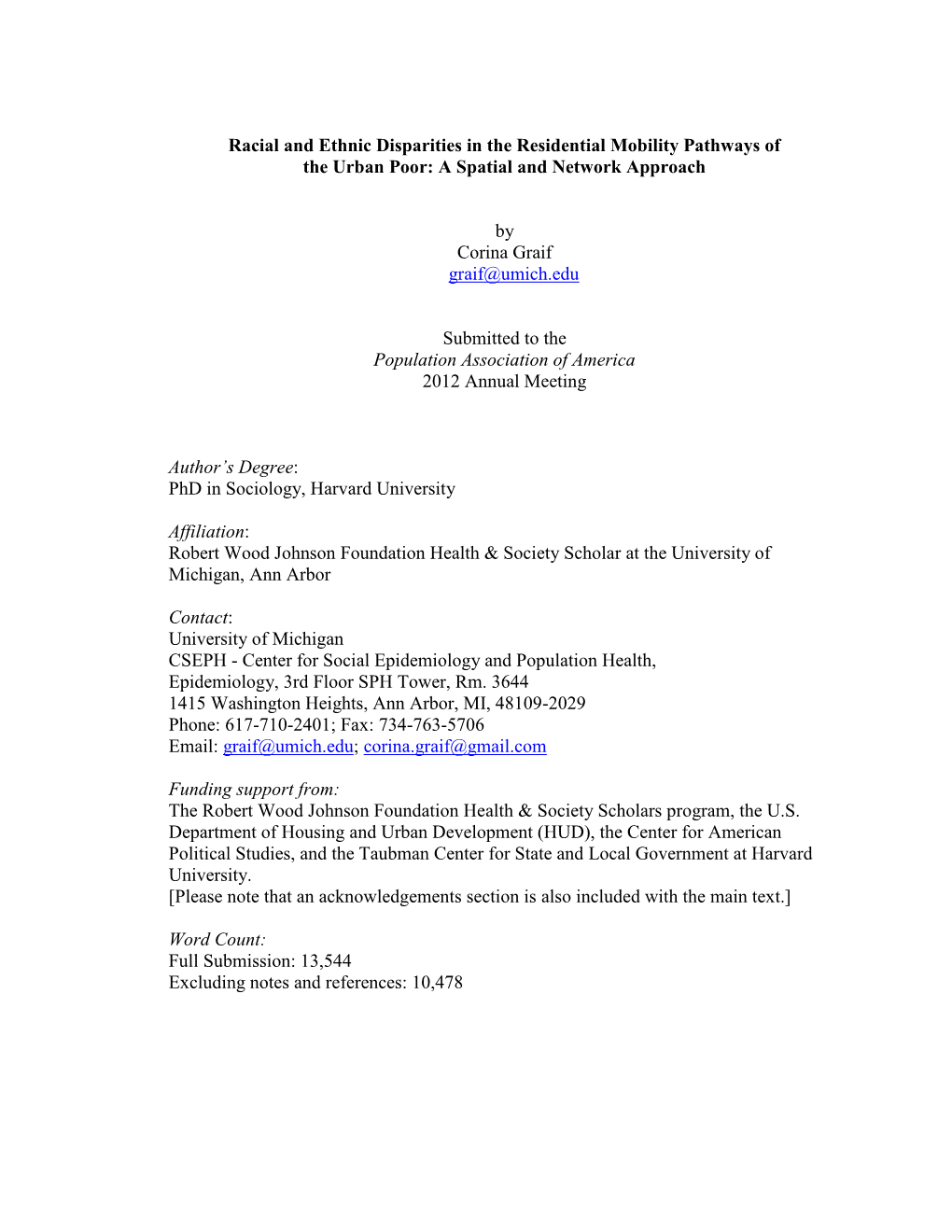 Racial and Ethnic Disparities in the Residential Mobility Pathways of the Urban Poor: a Spatial and Network Approach