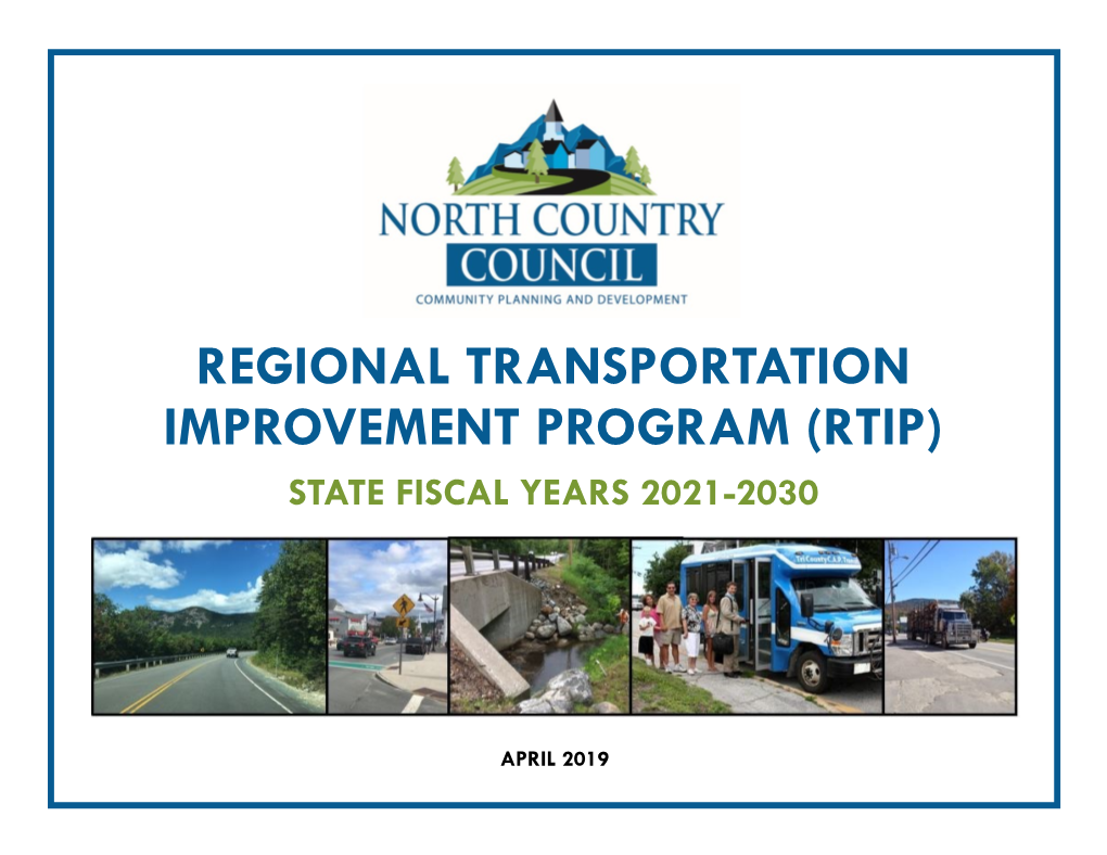 Regional Transportation Improvement Program (Rtip)