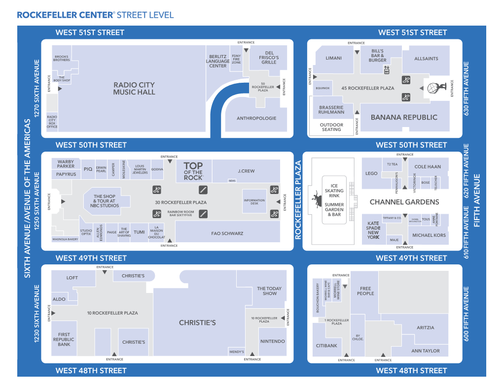 Rockefeller Center® Street Level