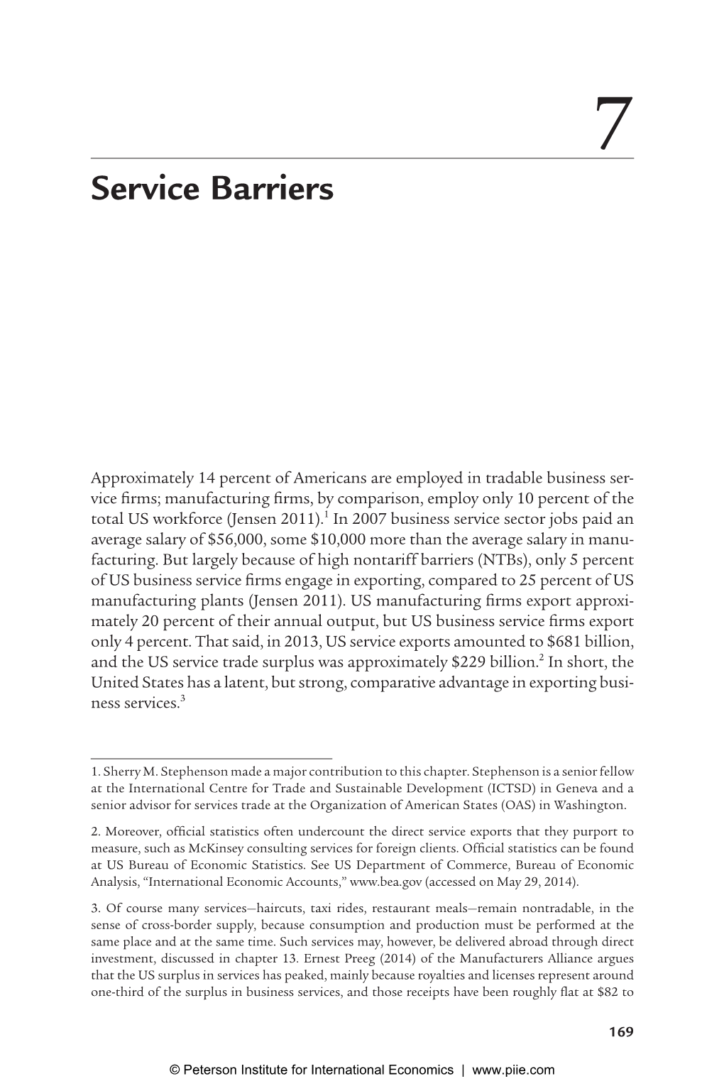 Service Barriers