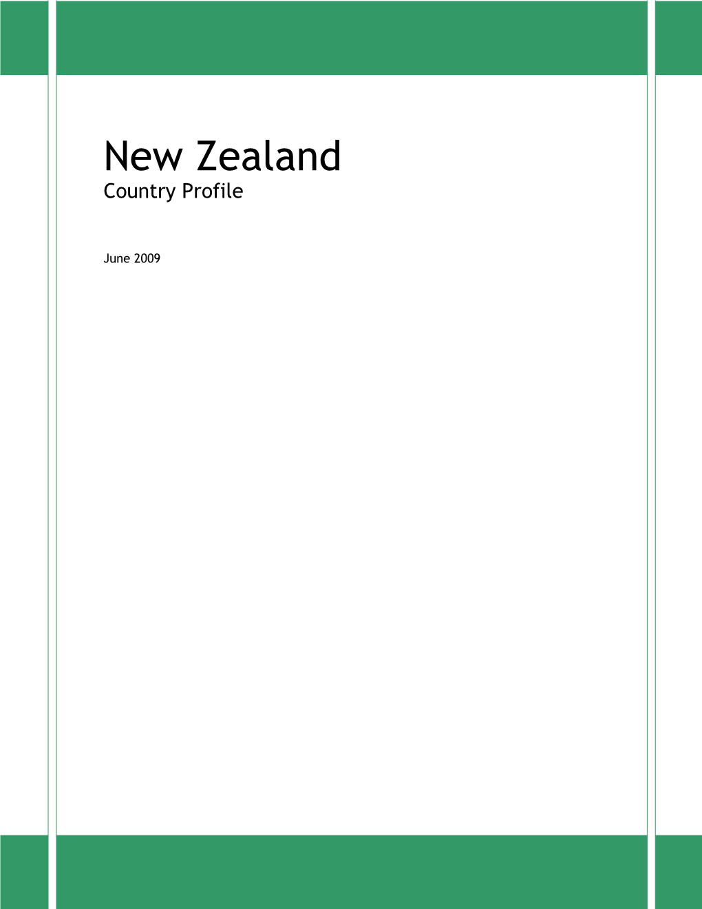 New Zealand Country Profile