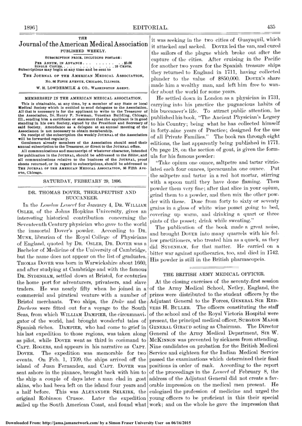 In Forty-Nine Years of Practice; Designed for the Use of All Private Families." the Book Ran Through Eight Editions, the Last Apparently Being Published in 1771