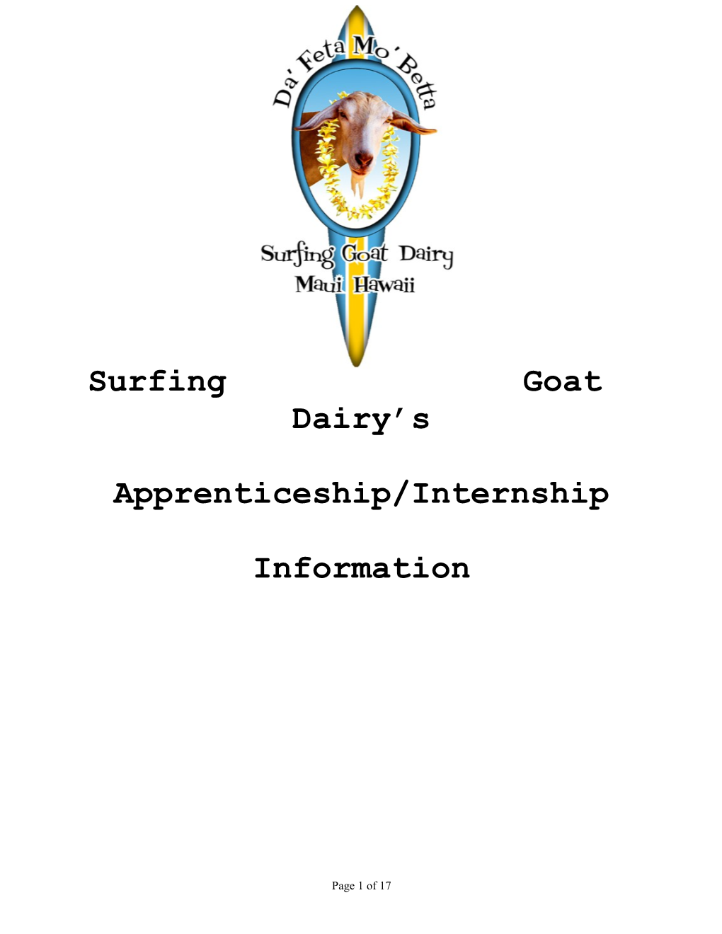 Surfing Goat Dairy S