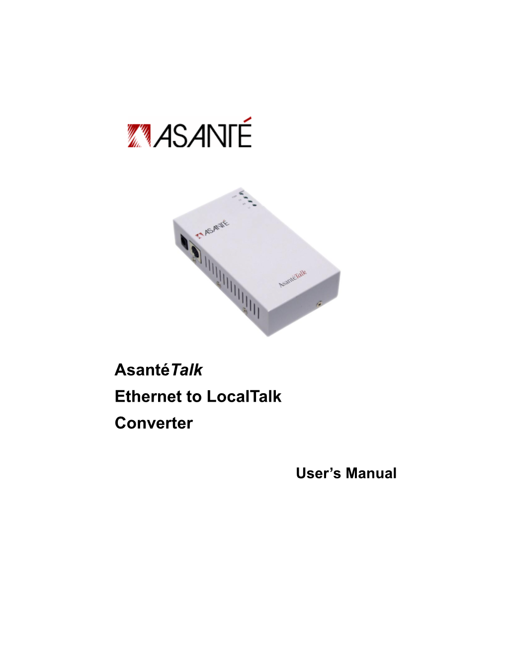 Asantétalk Ethernet to Localtalk Converter