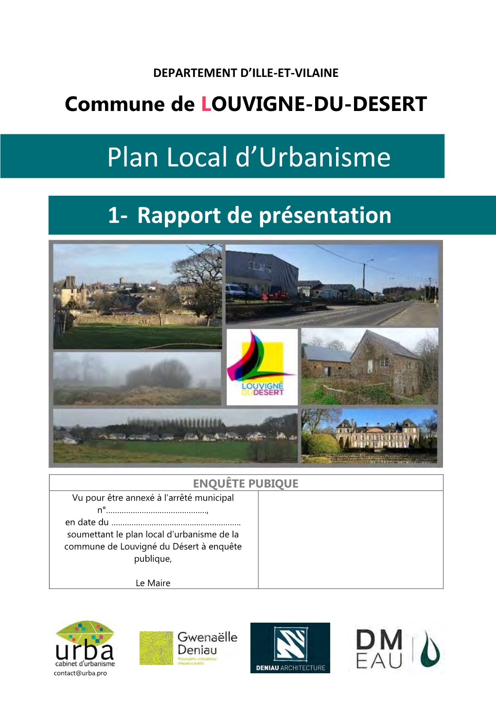 Plan Local D'urbanisme Pour Laquelle Une Obligation De Justification Particulière Est Prévue Par Le Présent Titre