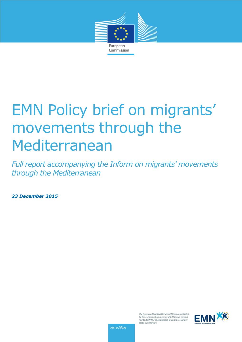 Migrants' Movements Through the Mediterranean
