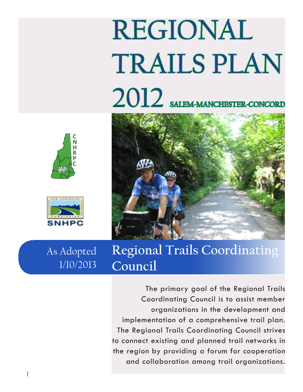 Regional Trails Plan 2012 Salem-Manchester-Concord