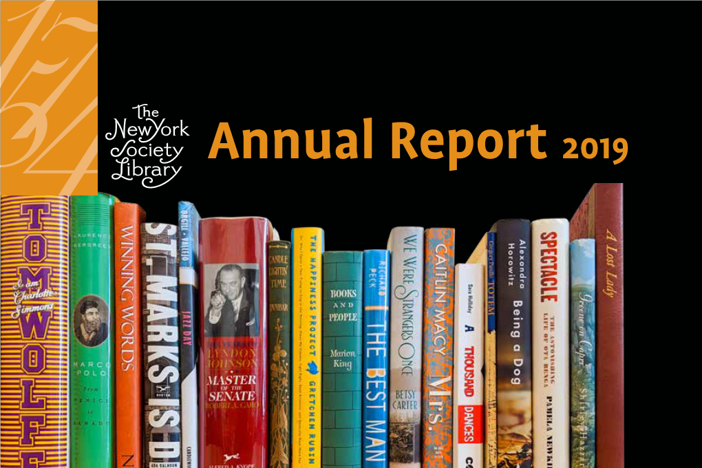 Annual Report 2019 Trustees Trustees Emerita Madjalia Seynou Building Lyn Chase Diane Srebnick Maintenance Liaquat Ahamed Contractors William G