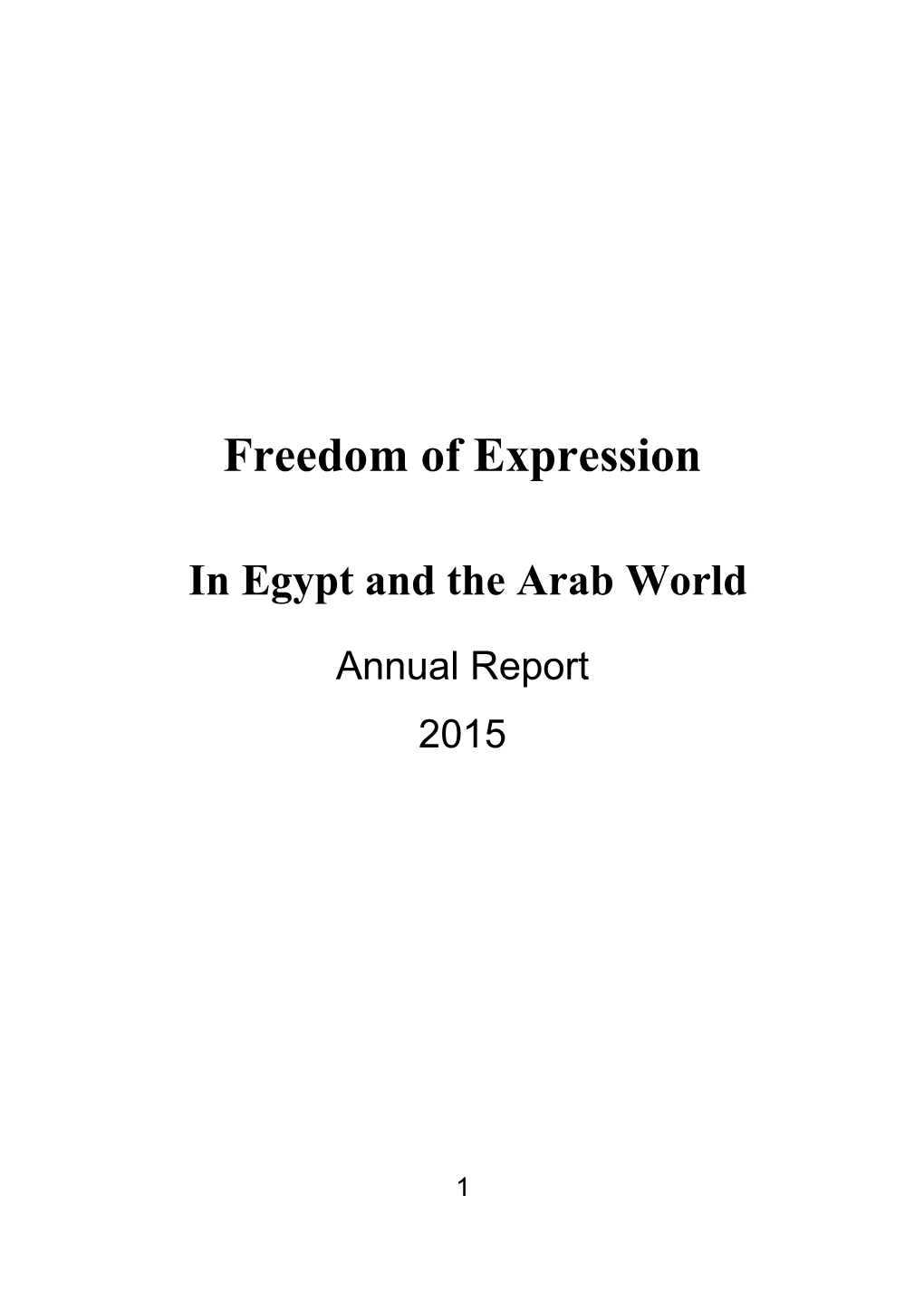 Freedom of Expression