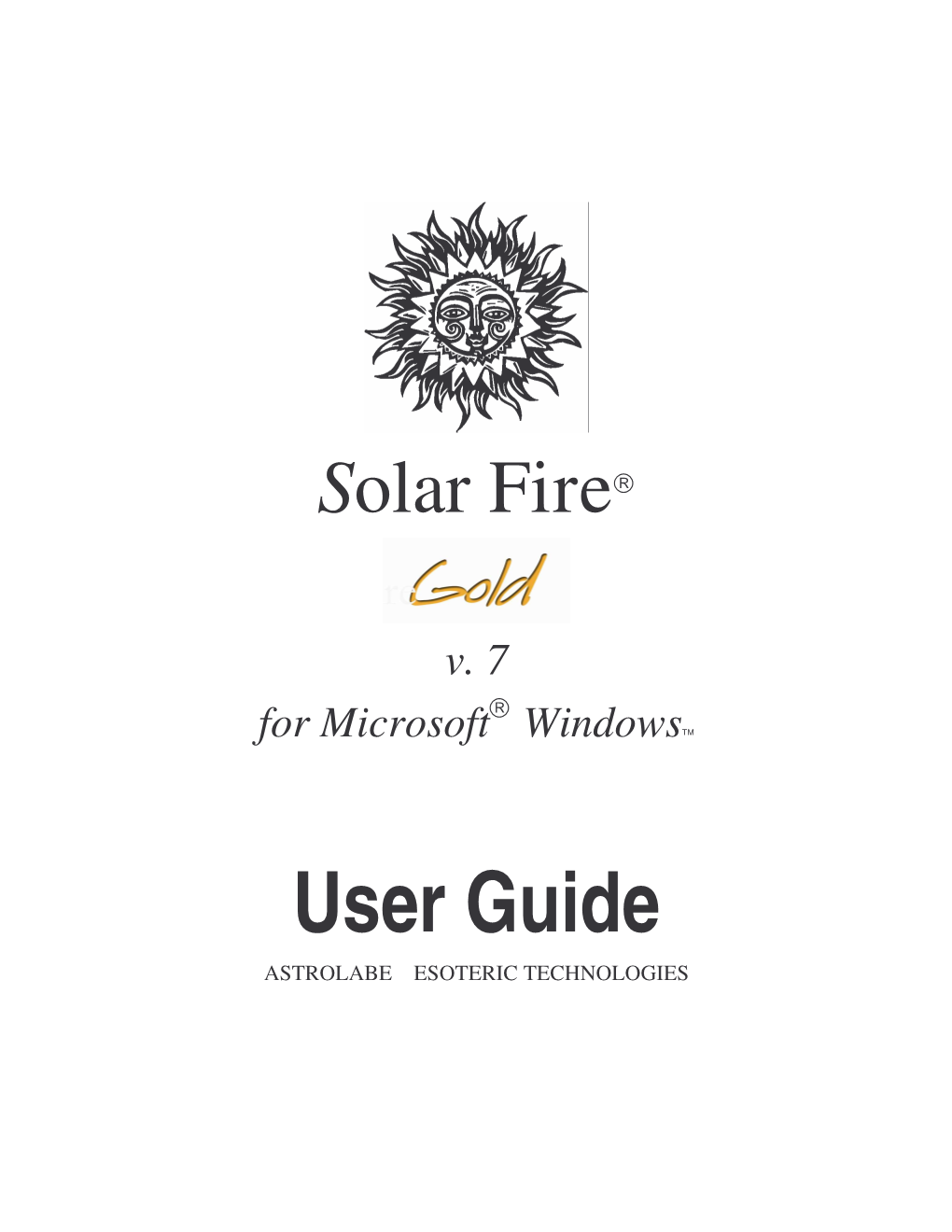 User Guide ASTROLABE ESOTERIC TECHNOLOGIES Before You Open the Disk Package