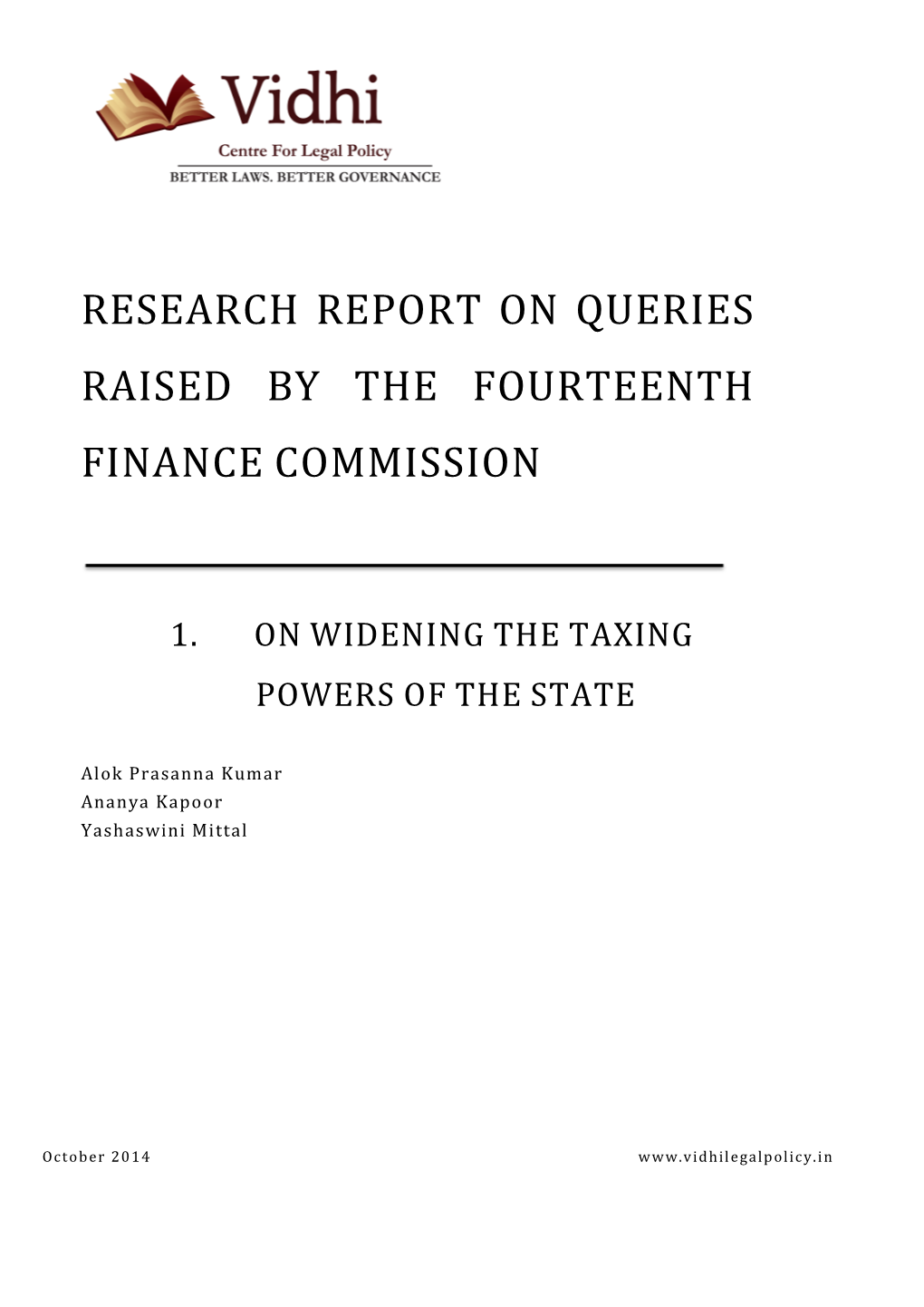 Research Report on Queries Raised by the Fourteenth