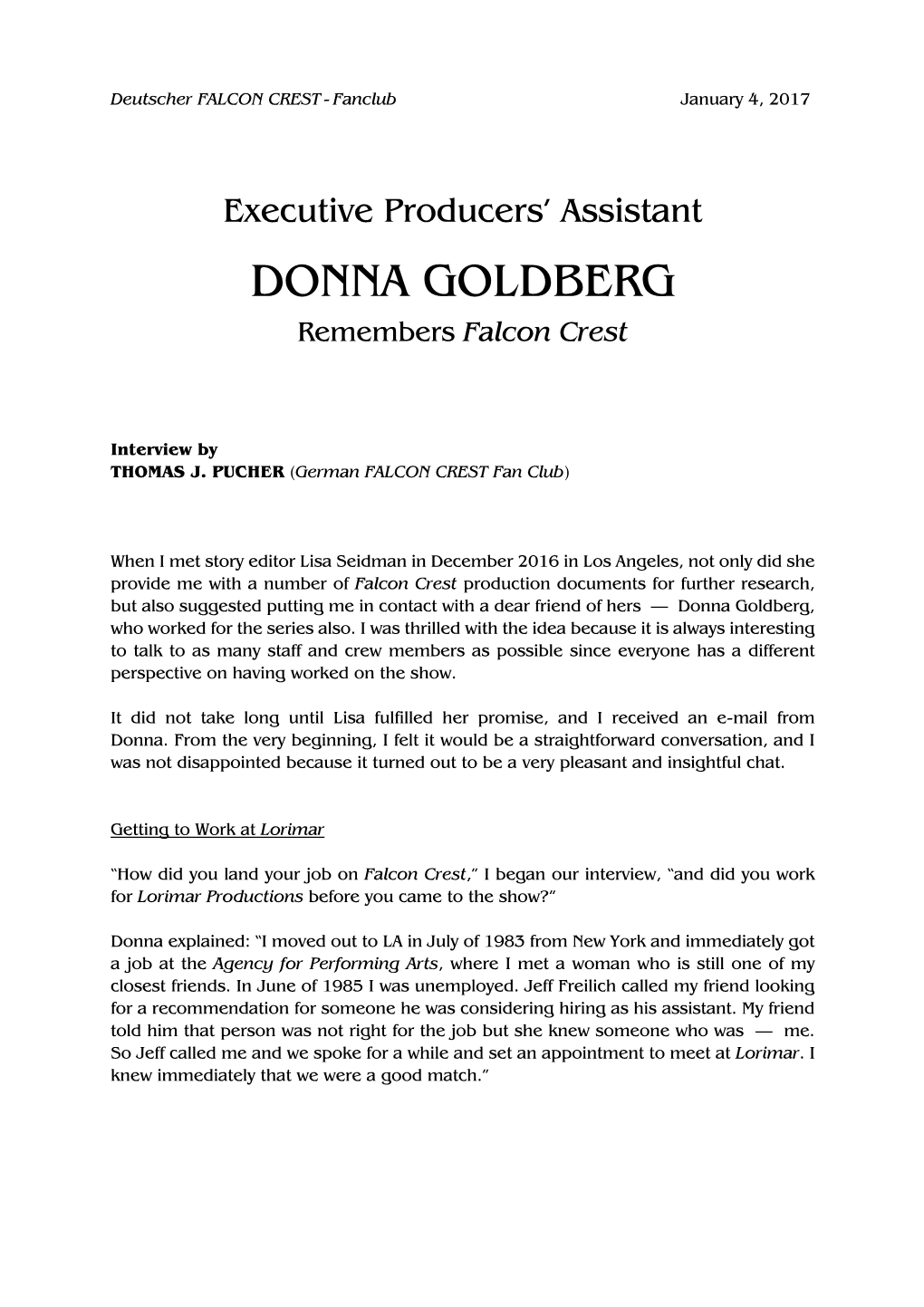 Donna Goldberg