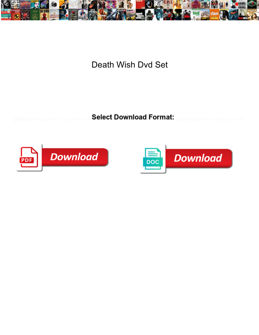 Death Wish Dvd Set