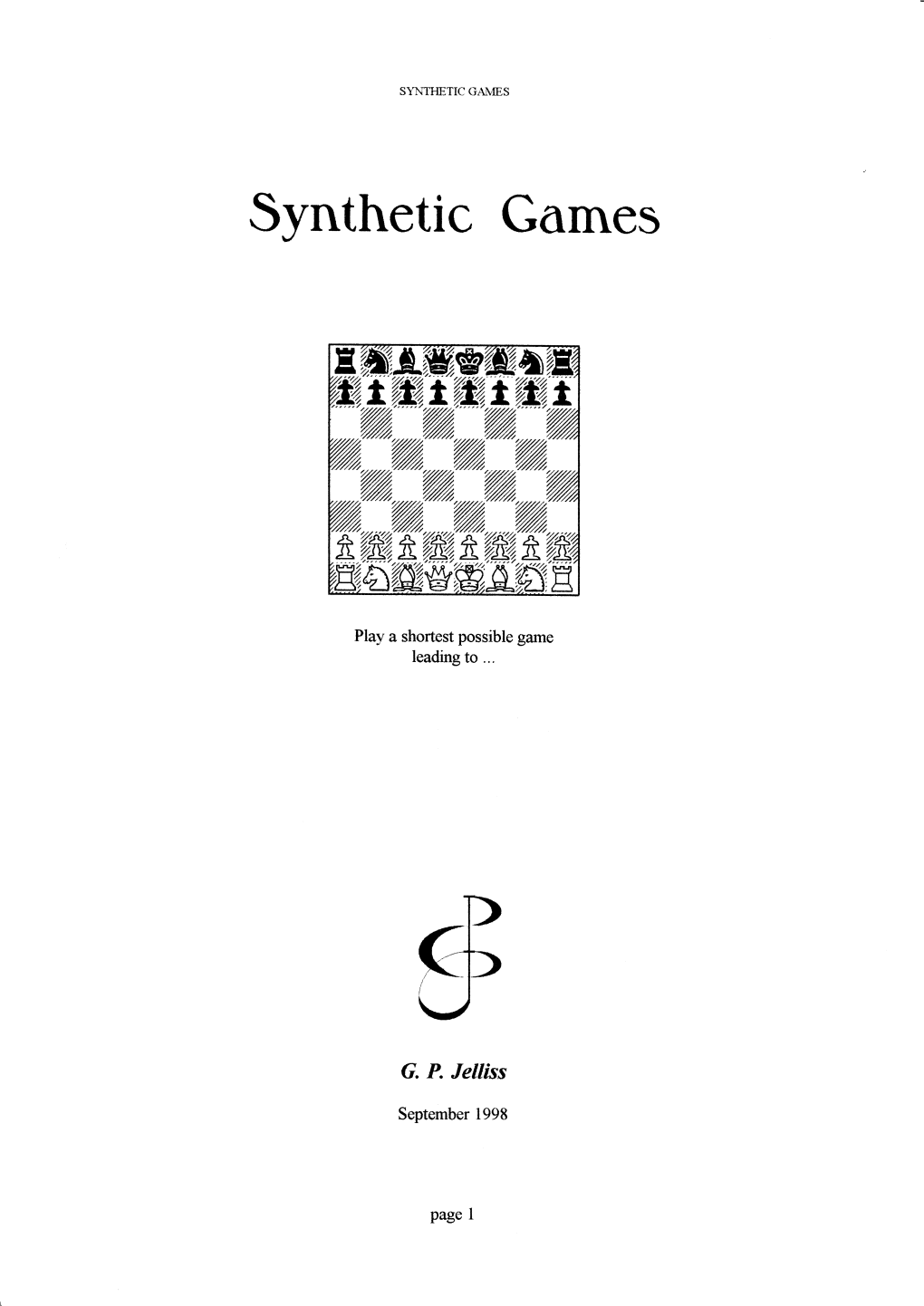 Synthetic Games