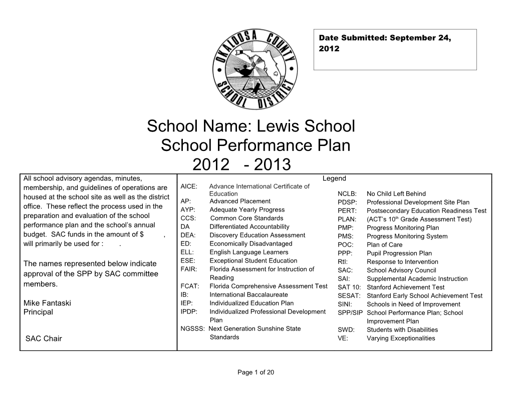 School Name: Lewis School