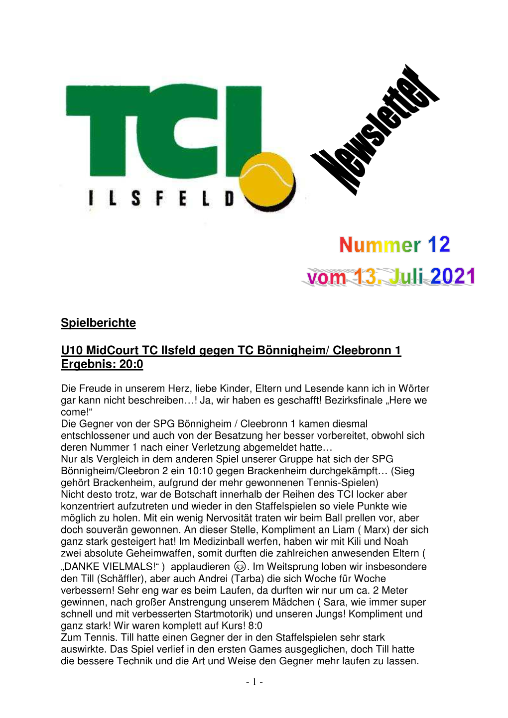 TCI-Newsletter 12 2021