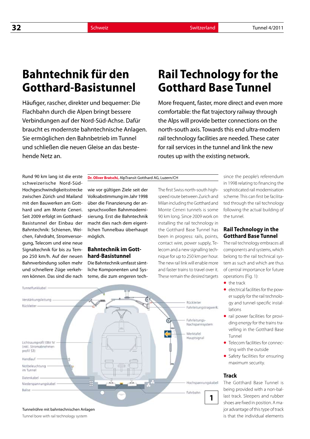Bahntechnik Für Den Gotthard-Basistunnel Rail
