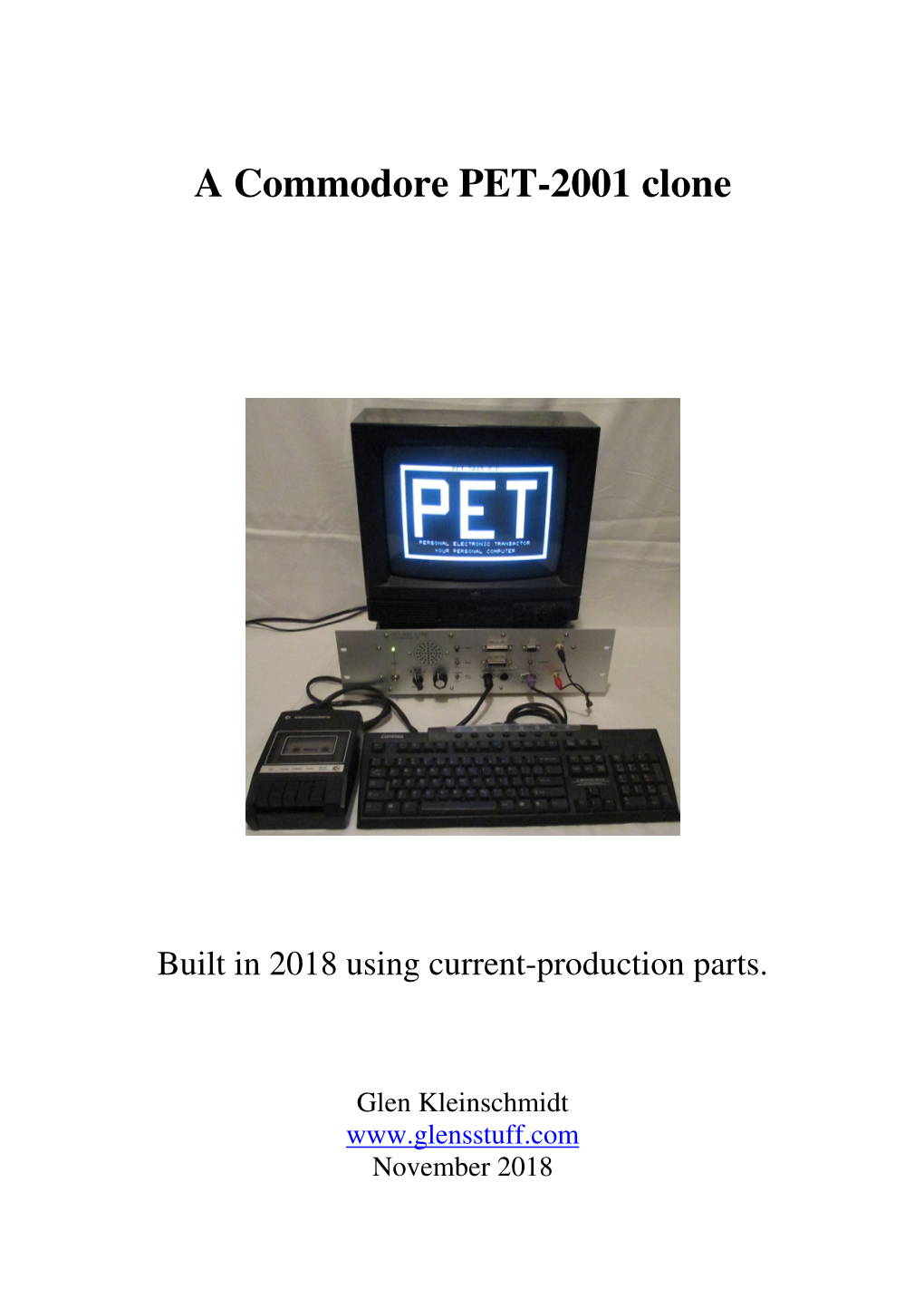 A Commodore PET-2001 Clone