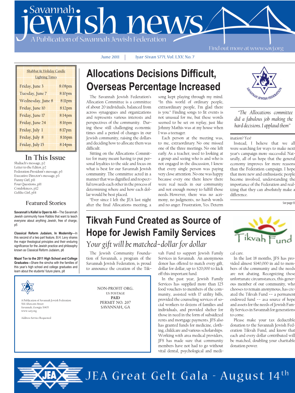 June 2011 Jewish News