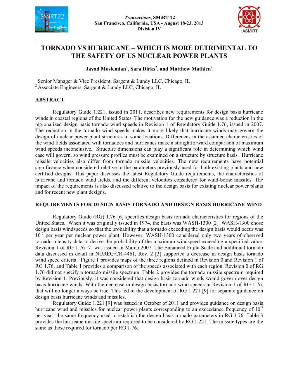 Tornado Vs Hurricane – Which Is More Detrimental to the Safety of Us Nuclear Power Plants