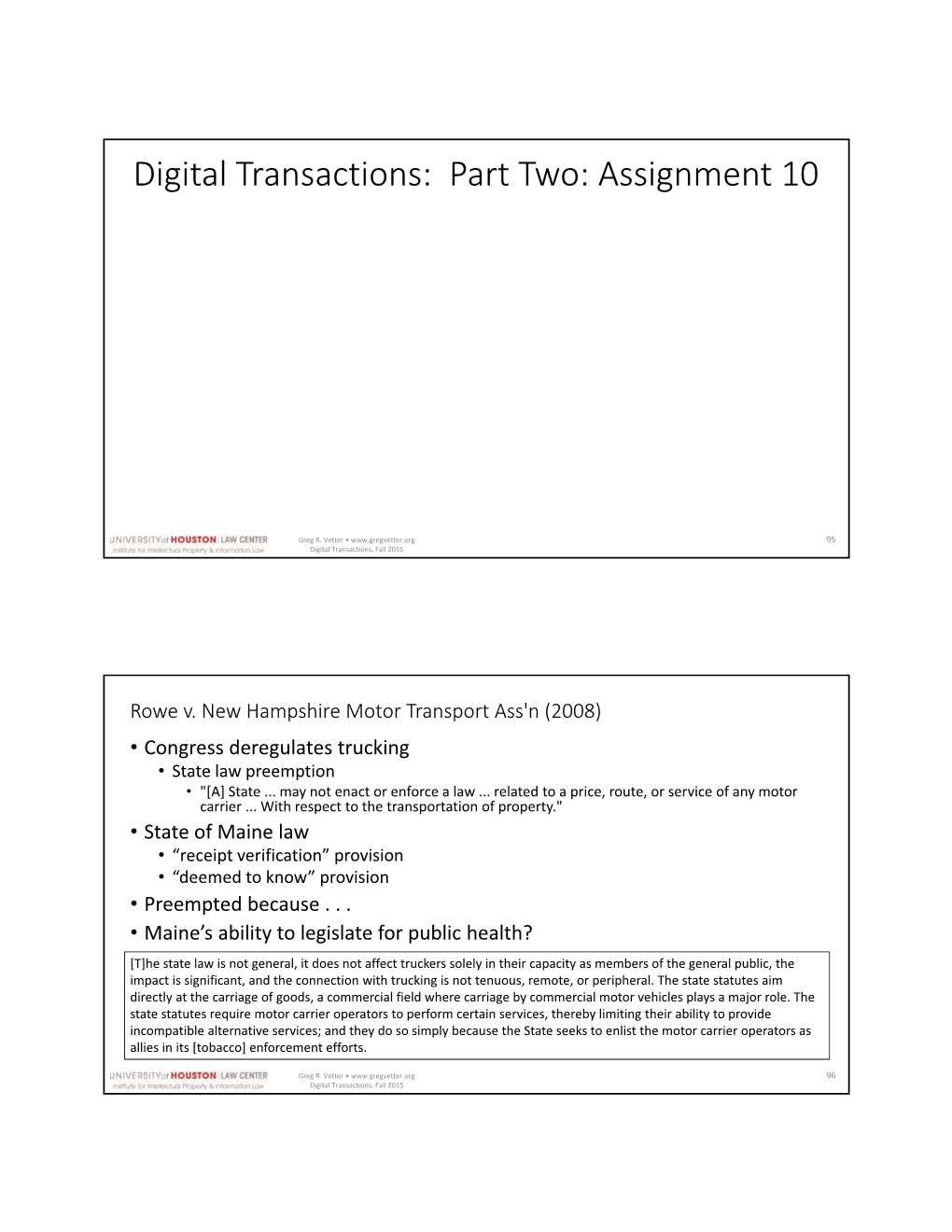 Digital Transactions: Part Two: Assignment 10