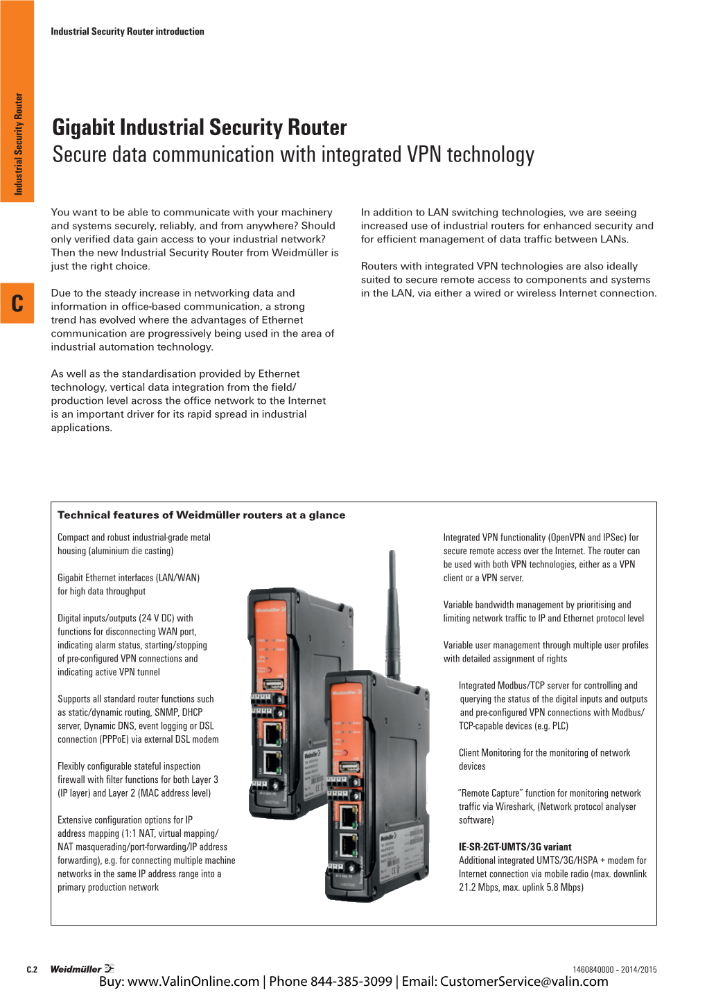 Weidmuller Gigabit High-Performance Industrial