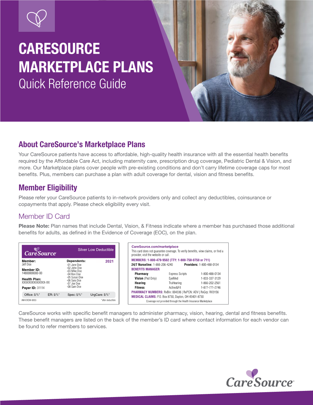 CARESOURCE MARKETPLACE PLANS Quick Reference Guide