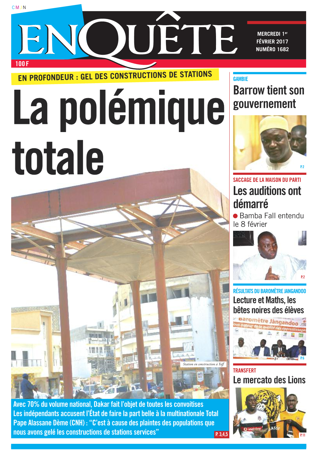 Barrow Tient Son Gouvernement