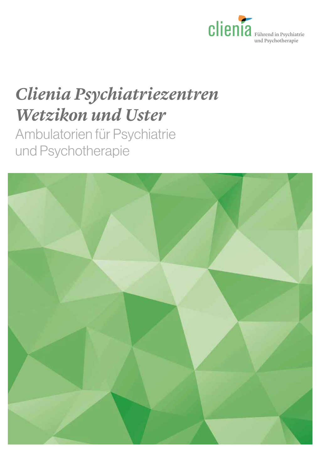 Clienia Psychiatriezentren Wetzikon Und Uster Ambulatorien Für Psychiatrie Und Psychotherapie 2 Herzlich Willkommen in Unseren Psychiatriezentren Wetzikon Und Uster