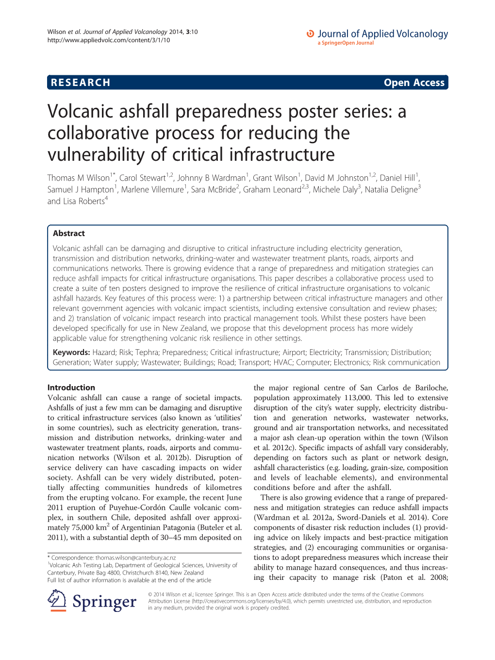 Volcanic Ashfall Preparedness Poster Series: a Collaborative Process For