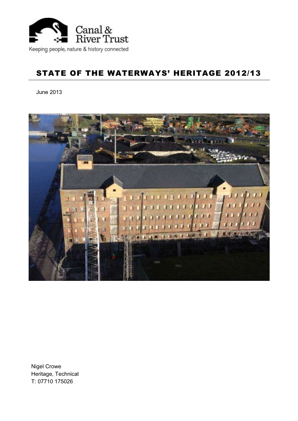 State of the Waterways' Heritage 2012/13