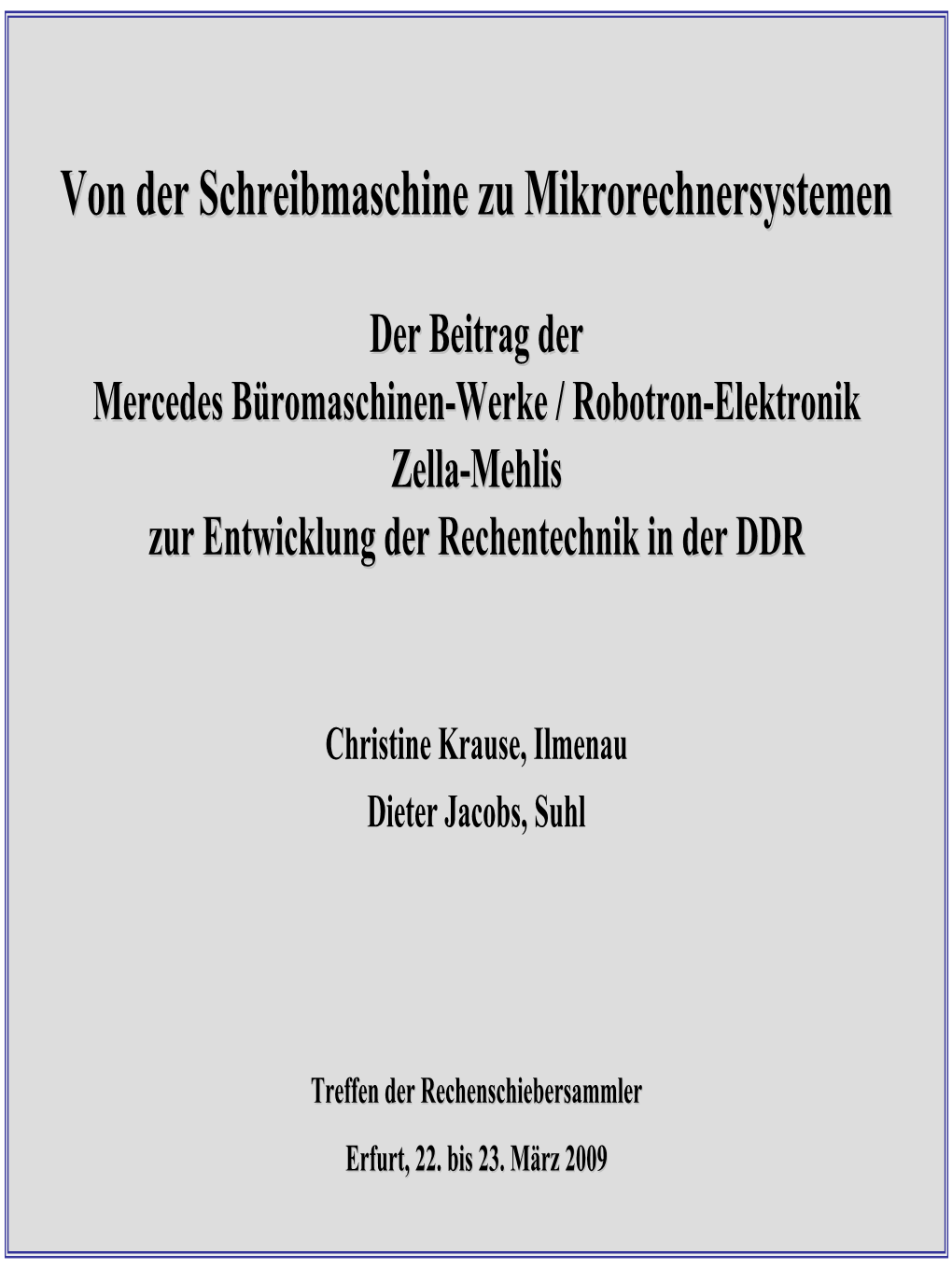 Mercedes Büromaschinen-Werke in Zella-Mehlis