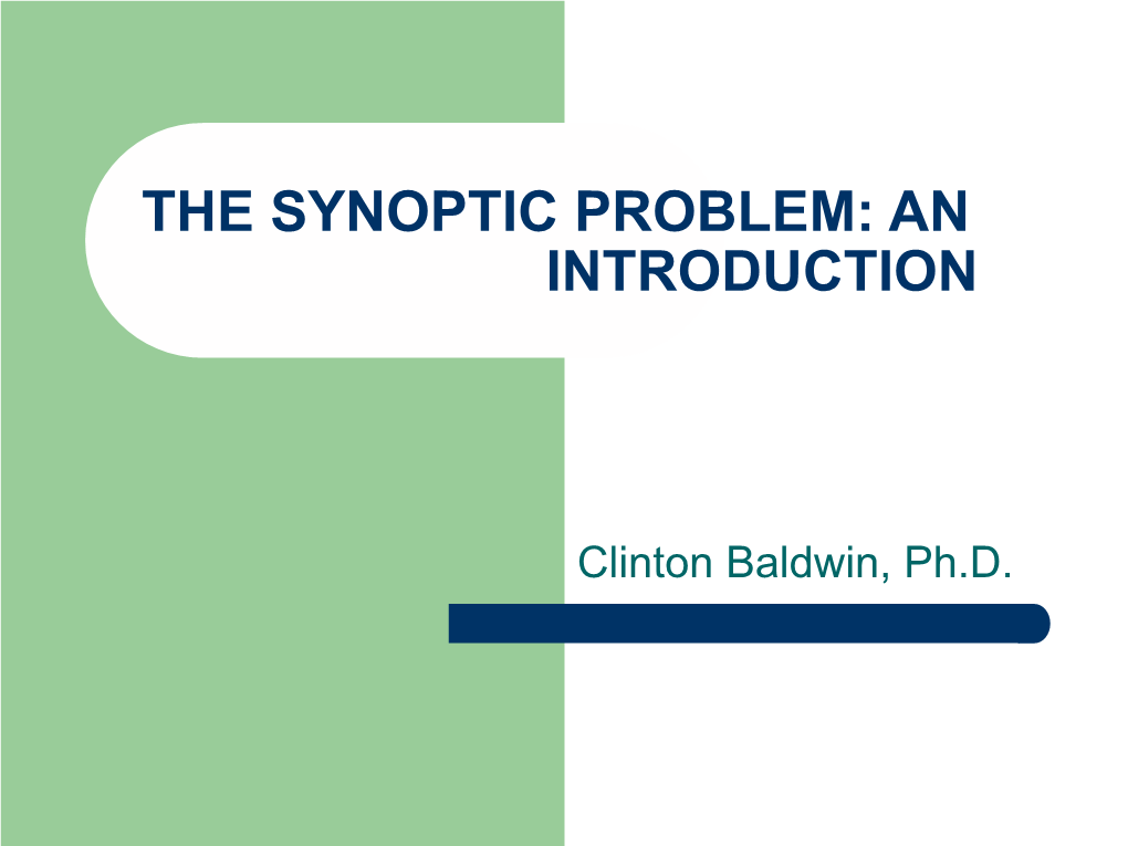 The-Synoptic-Problem.Pdf