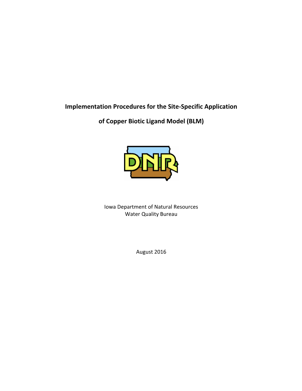 Sampling Guidance for Copper Biotic Ligand Model-Based Copper Criteria