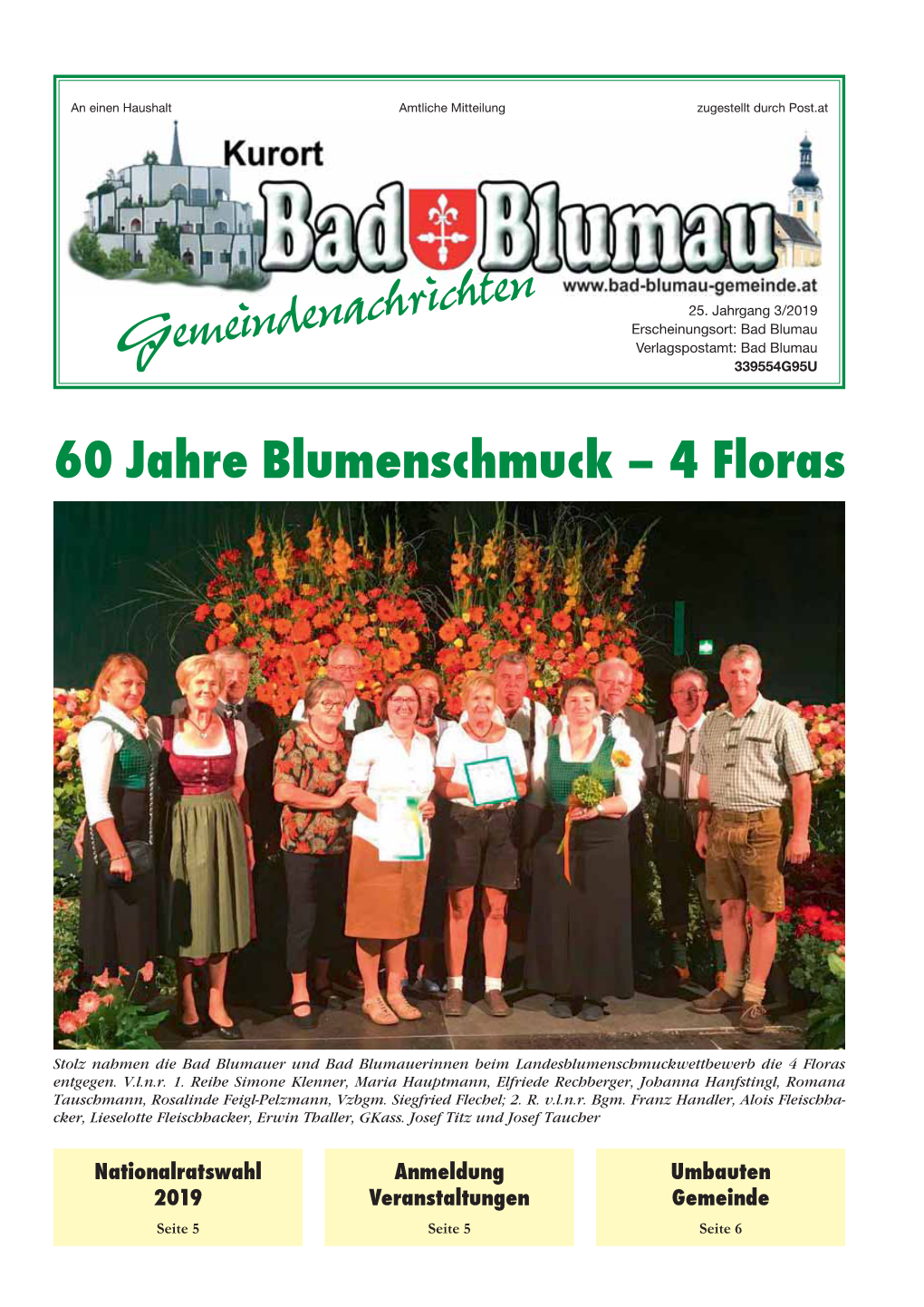 60 Jahre Blumenschmuck – 4 Floras