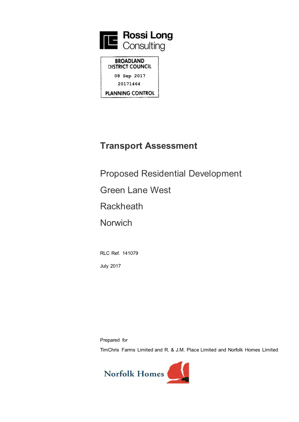 Transport Assessment Proposed Residential Development Green